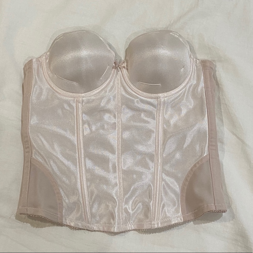 vintage pale pink corset